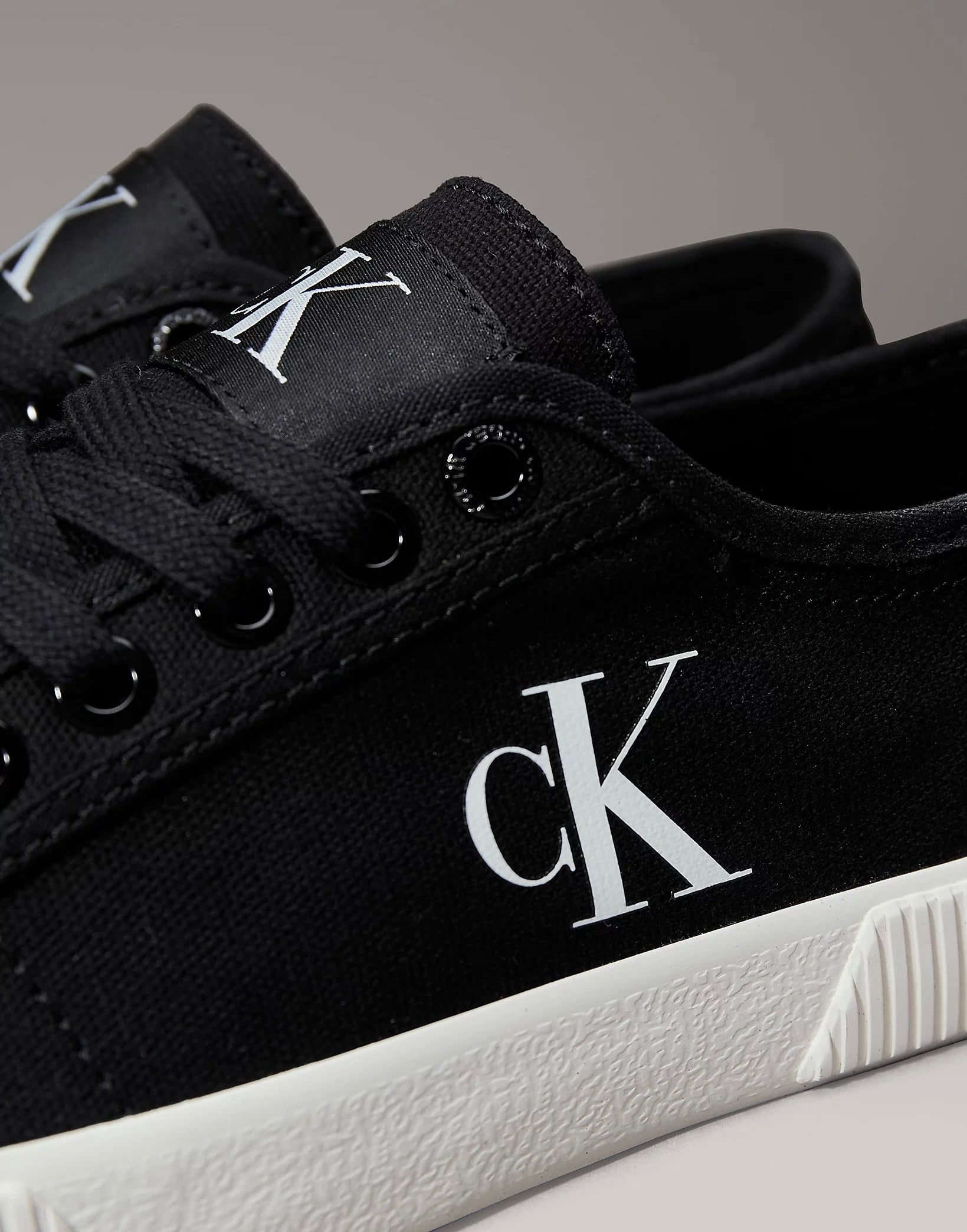 Sneakers In Tela, Black - Calvin Klein