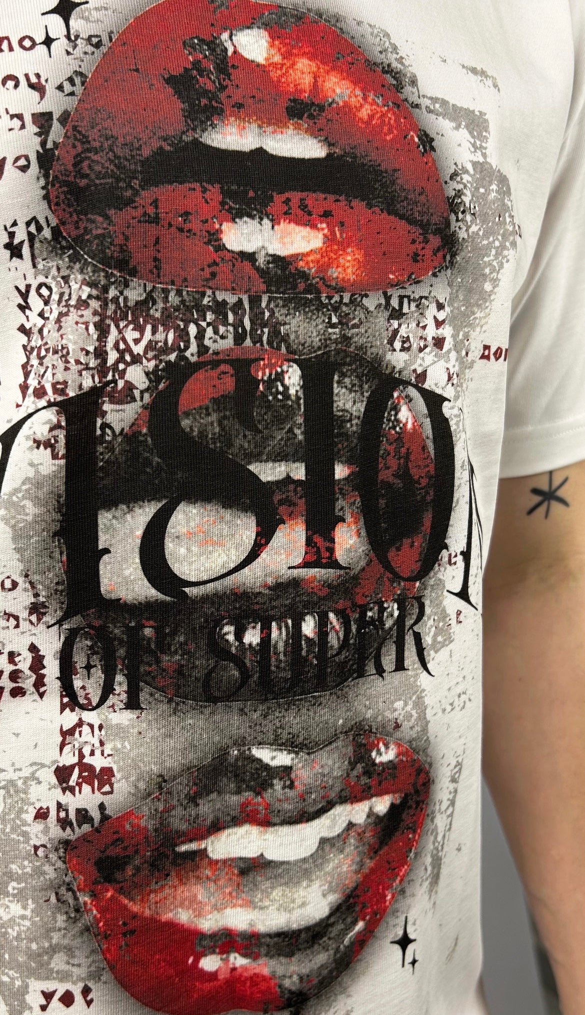 T-shirt Mouth, White - Vision Of Super