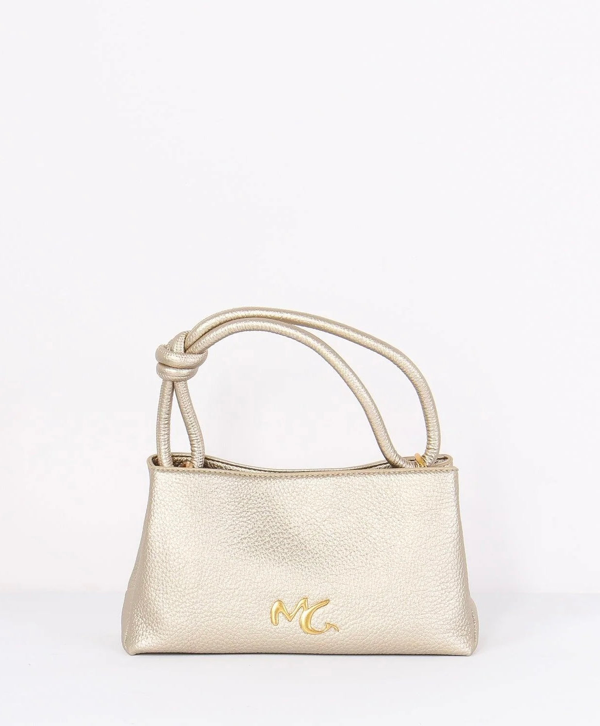 Borsa Mini Nodo, Dorata - Manila Grace