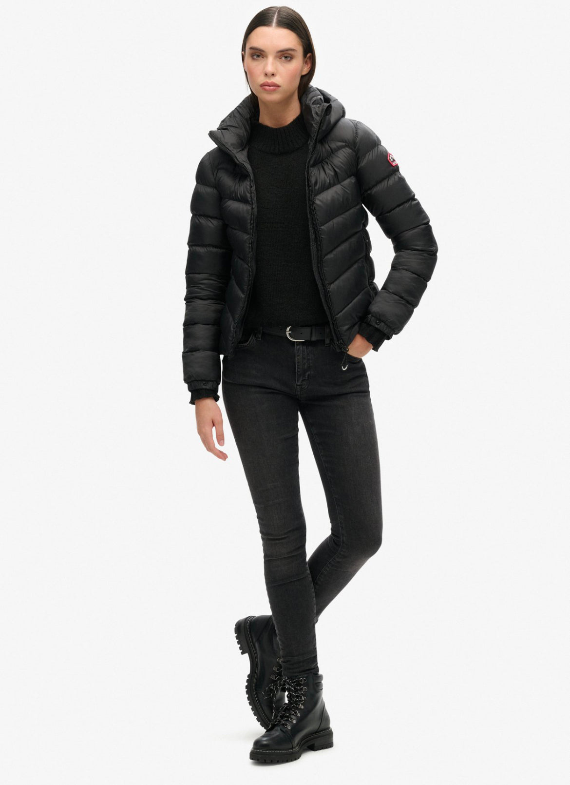 Fuji Down Jacket, Black - Superdry
