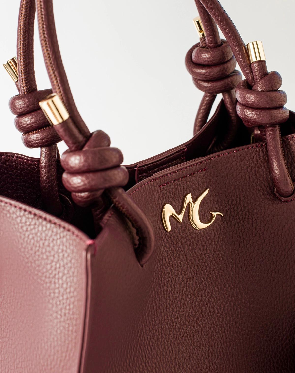 Bag Felicia Nodo, Burgundy - Manila Grace