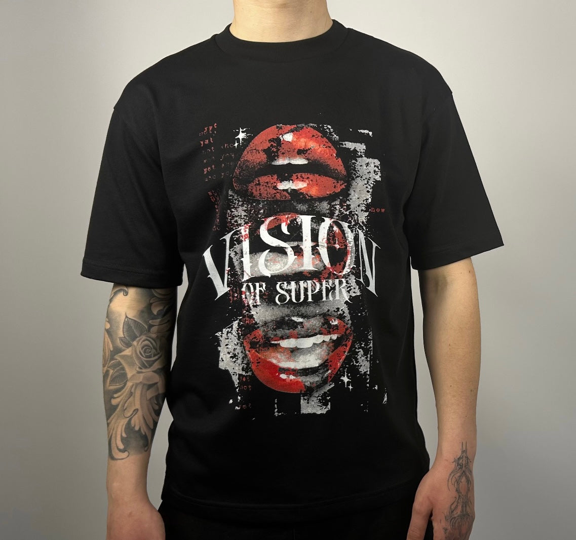 T-shirt Mouth, Black - Vision Of Super