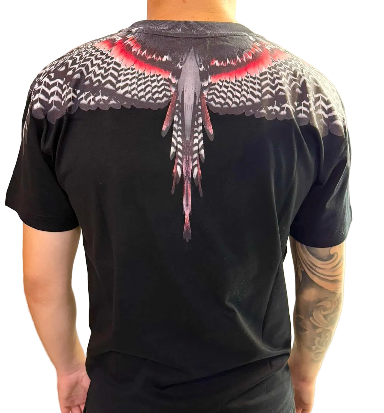 T-shirt Red/Black Wings, Nero - County of Milan