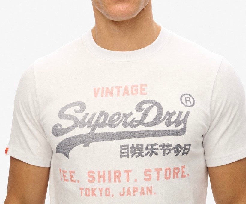 T-shirt Vintage White - Superdry