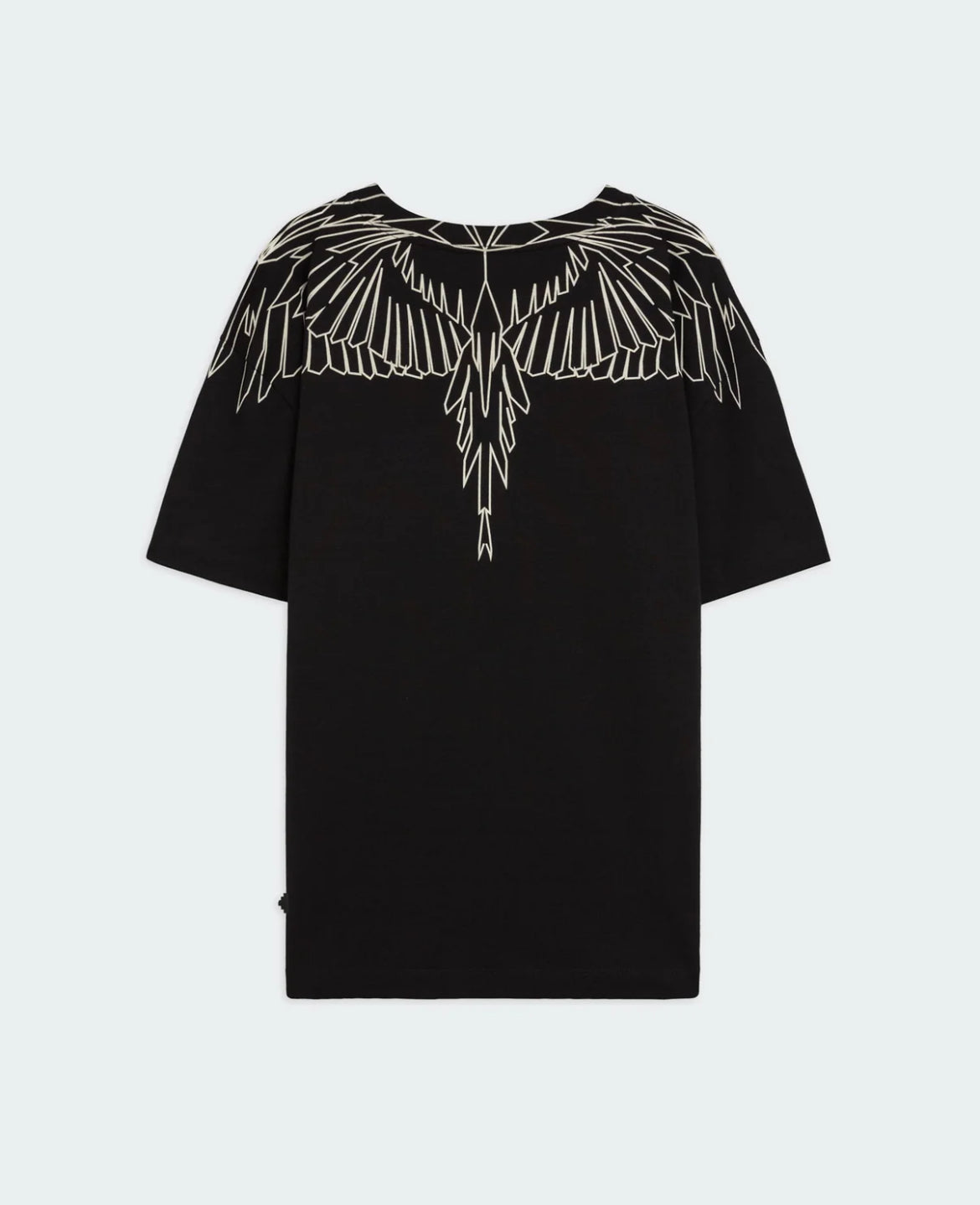 T-shirt Stylized Wings, Jet Black - County Of Milan