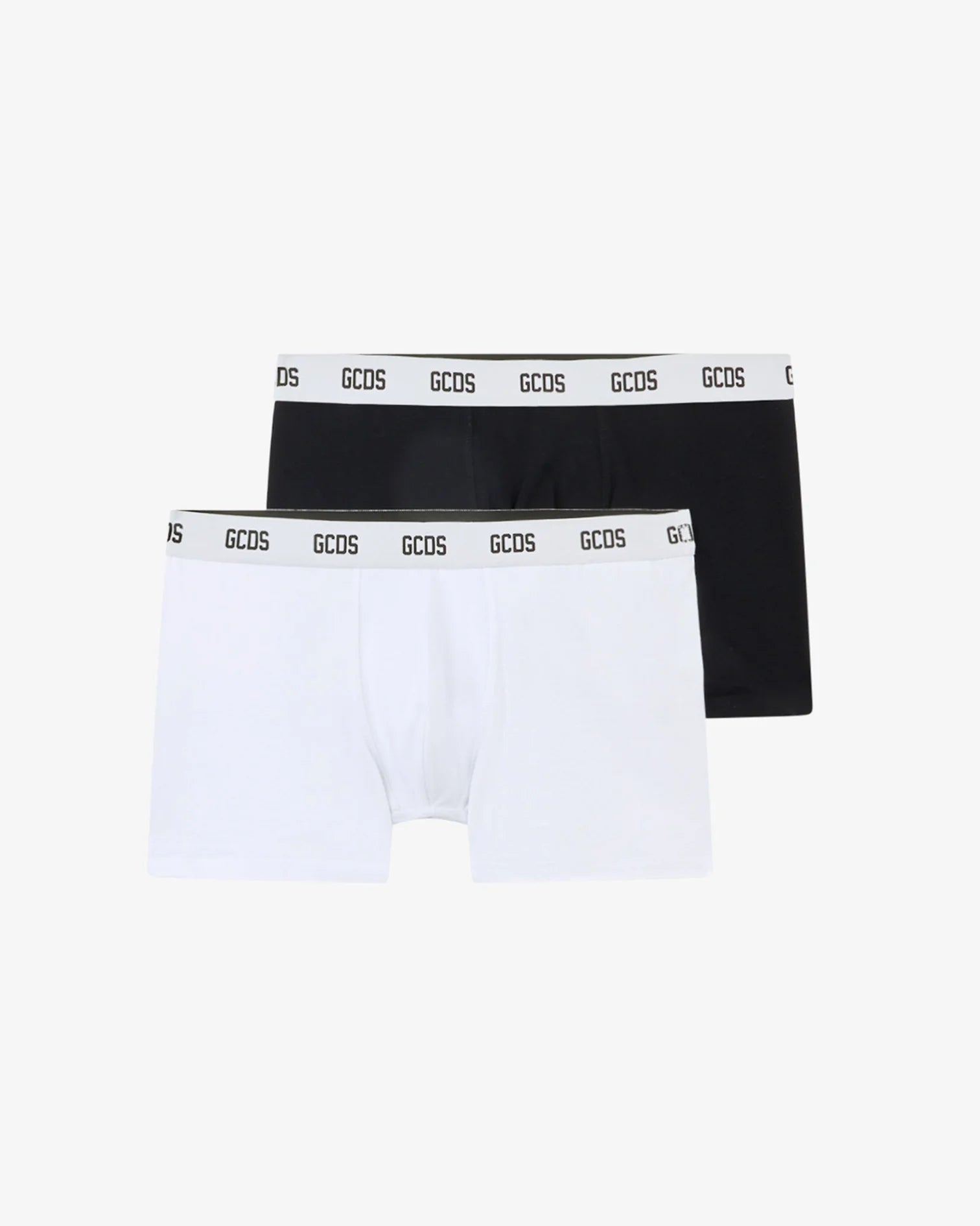 2Pack Boxer Logo, Nero/Bianco - GCDS