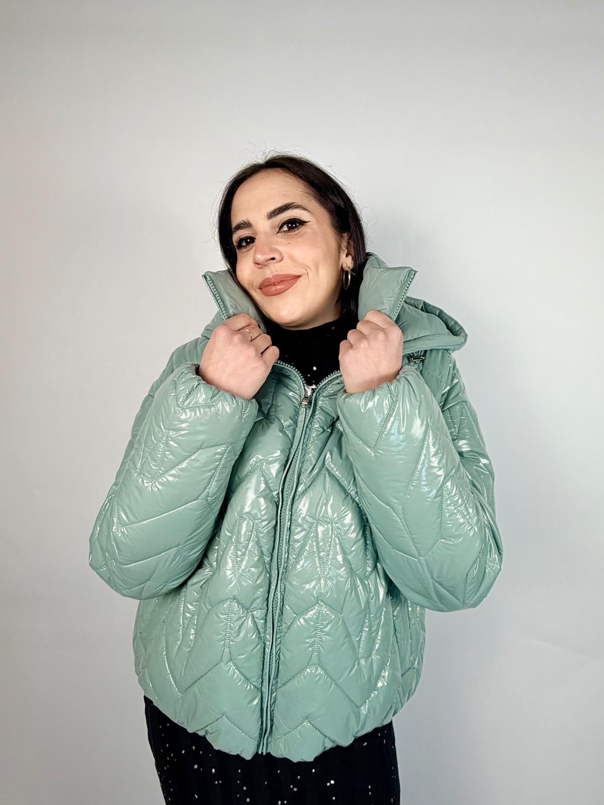 Piumino Reversibile, Silver Green - Patrizia Pepe