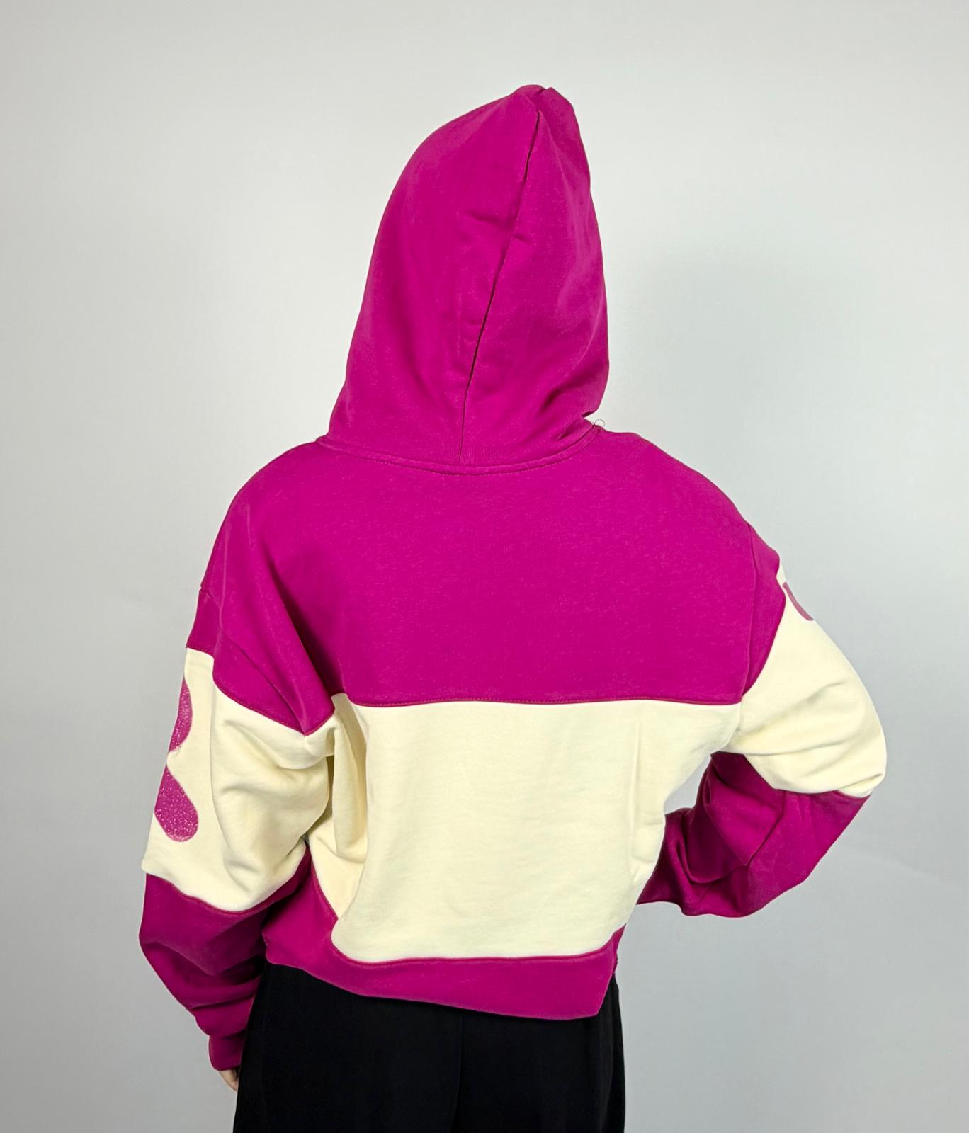 Crop Hoodie Fucsia - Disclaimer