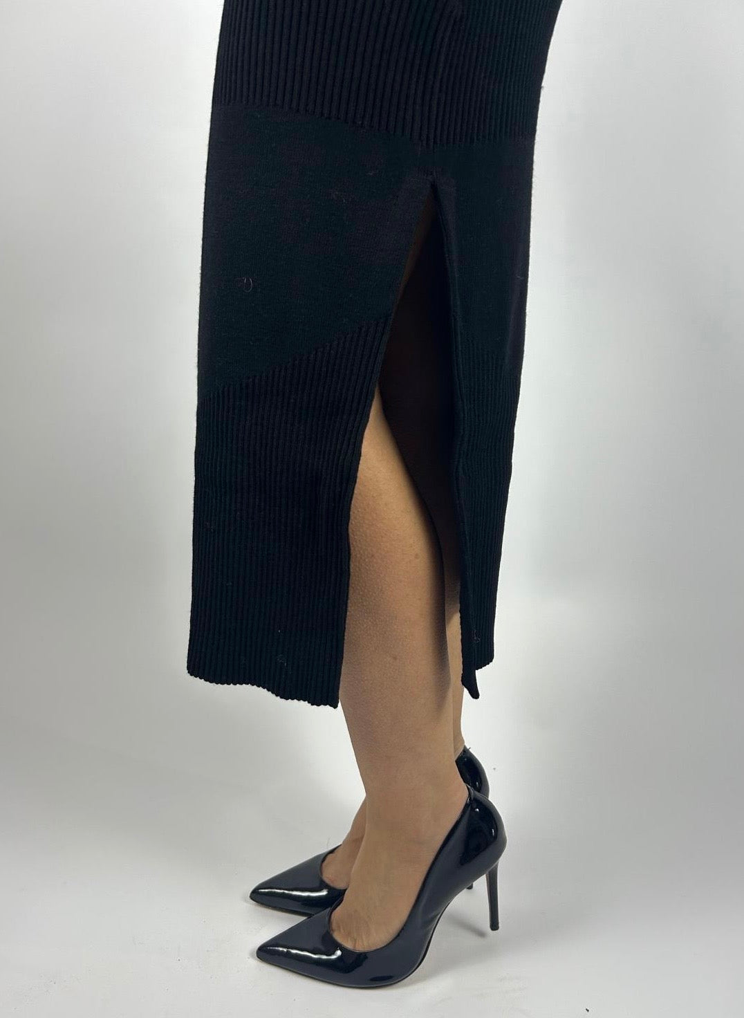 Abito Maglia Con Zip, Nero - Patrizia Pepe