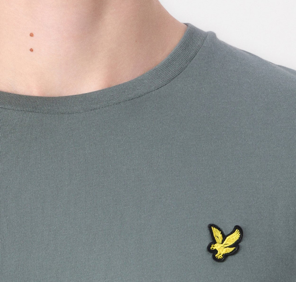 T-shirt Cotton Crew Neck, Green Mercurial - Lyle&Scott