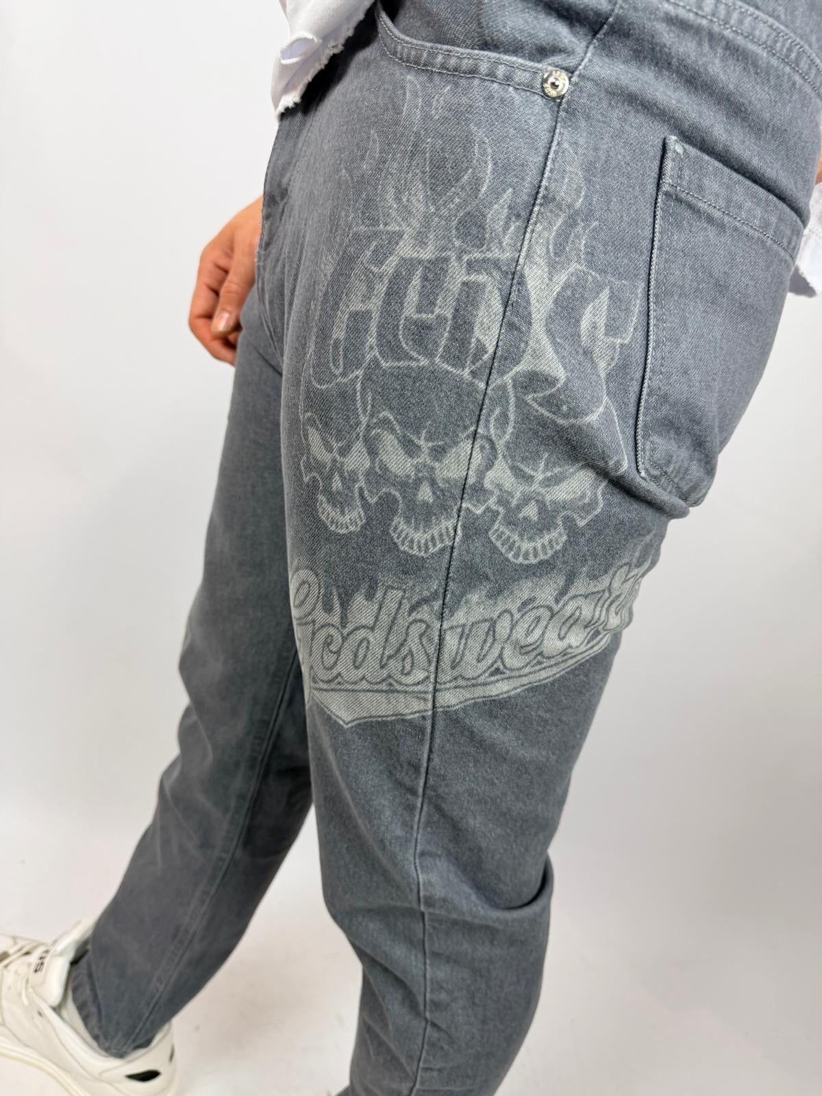 Jeans Carrot Riders, Grigio - GCDS