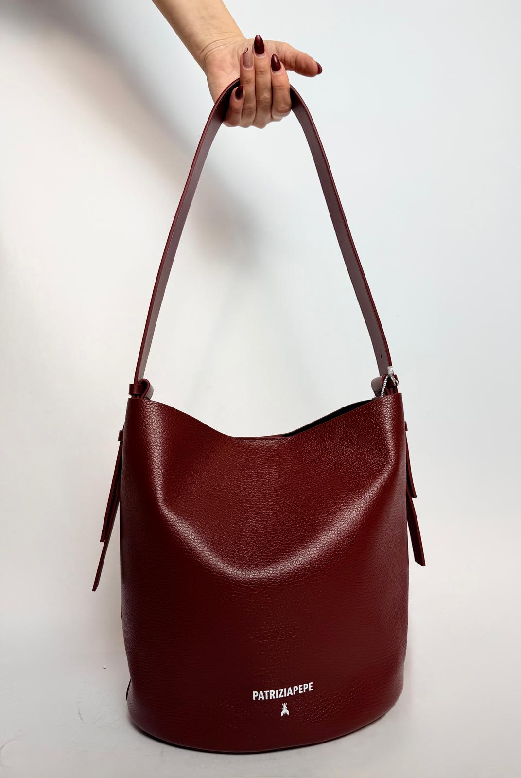 Borsa Secchiello Medio, Intense Red - Patrizia Pepe