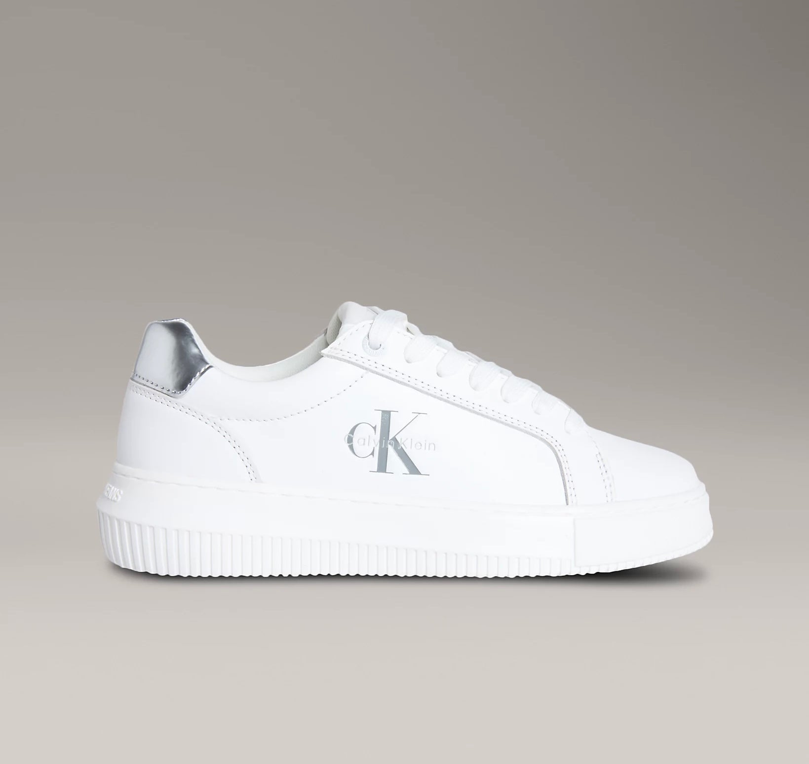 Classic Sneakers, Silver - Calvin Klein