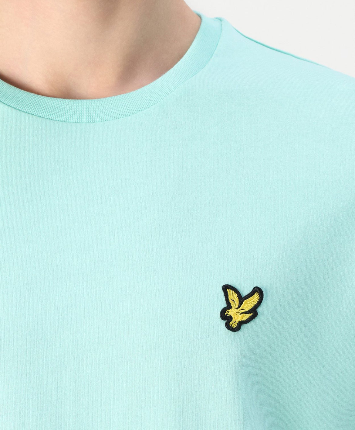 T-shirt Cotton Crew Neck, Acquamarina - Lyle&Scott
