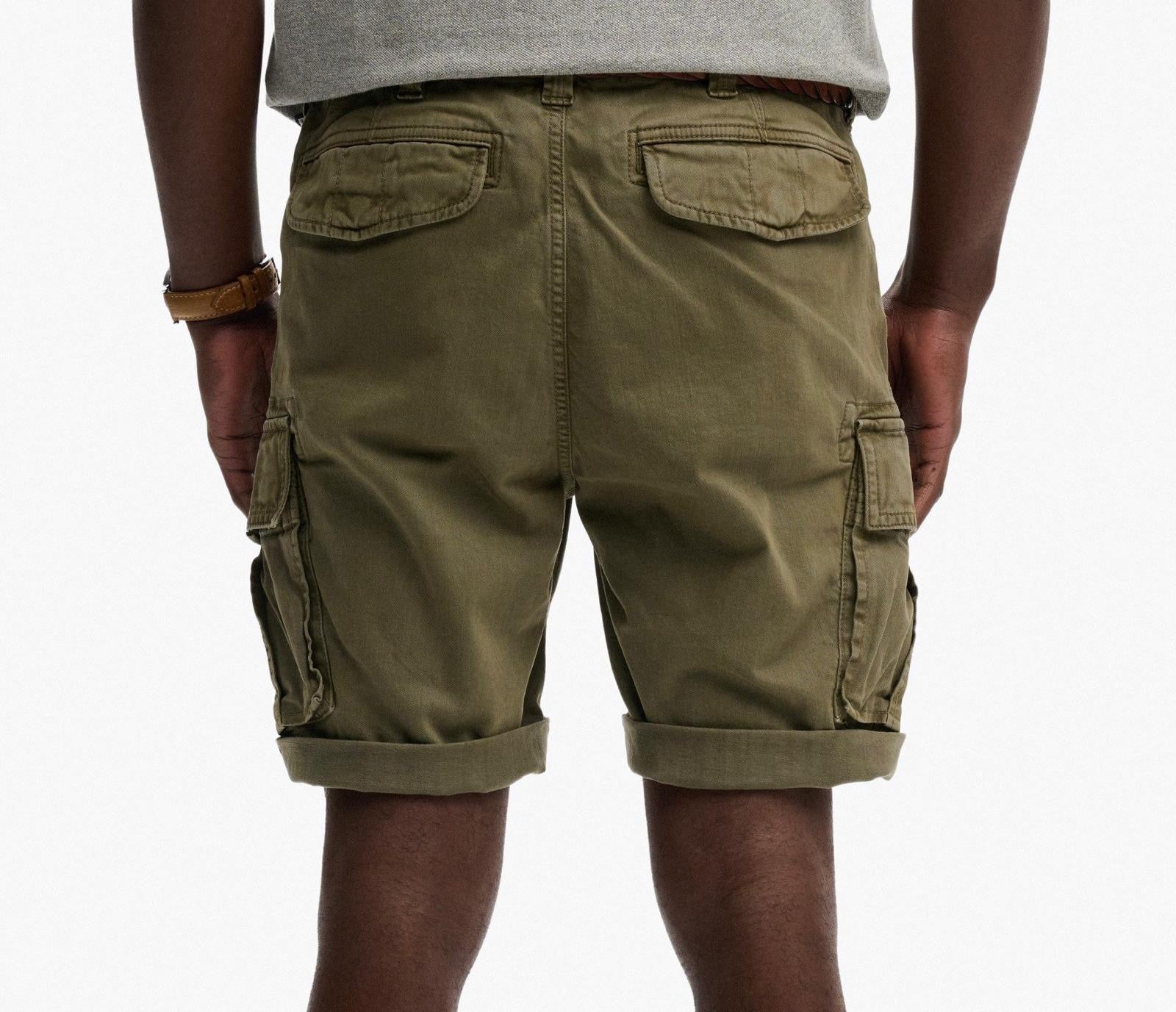 Pantaloncini Cargo Core, Verde Militare - Superdry