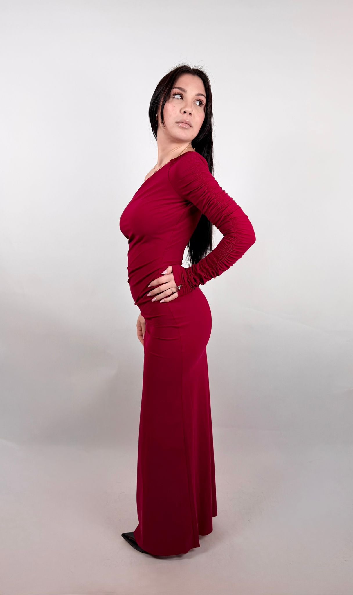 Abito Asimmetrico, Rosso - Patrizia Pepe