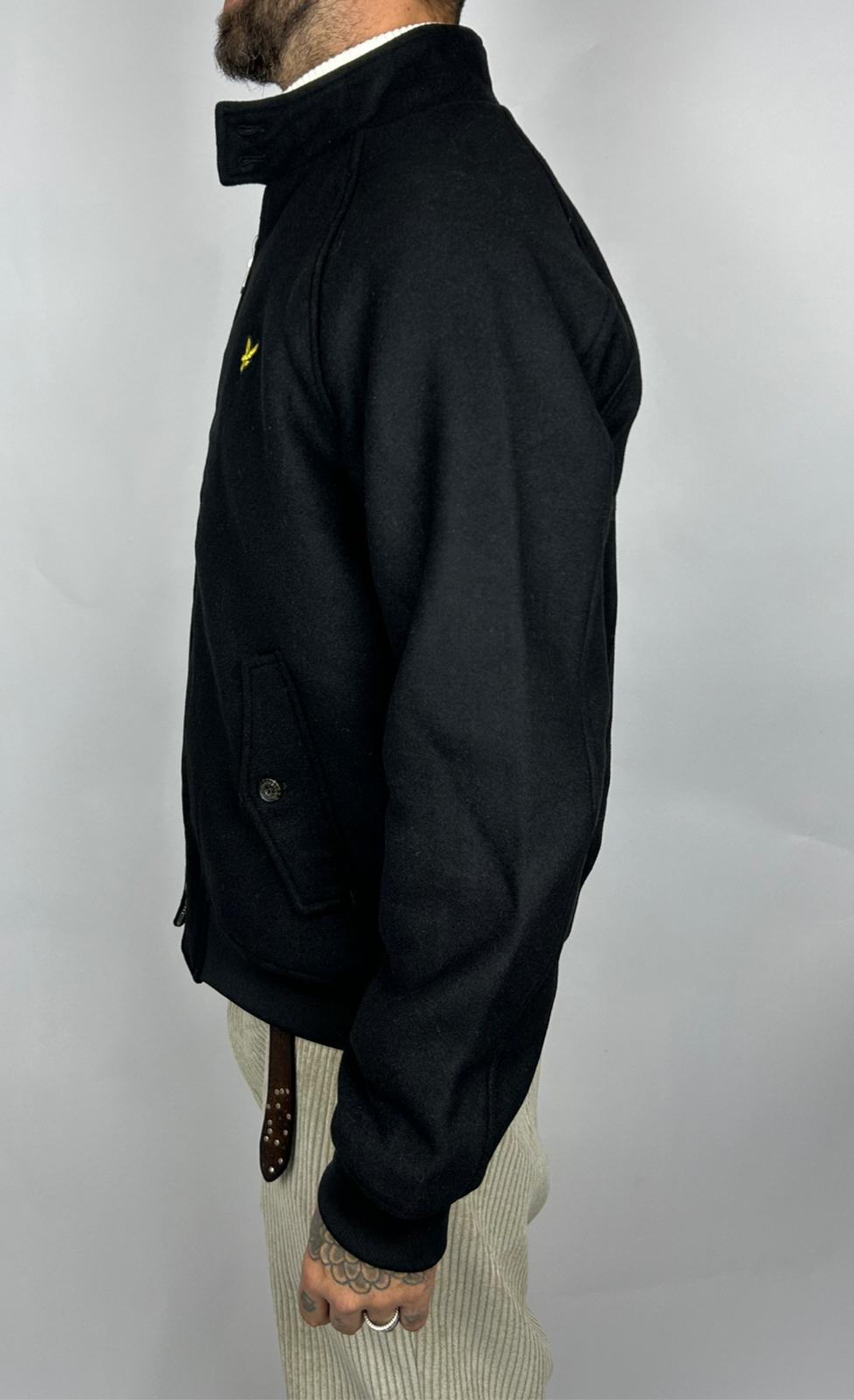 Harrington Jacket Wool, Jet Black - Lyle&Scott