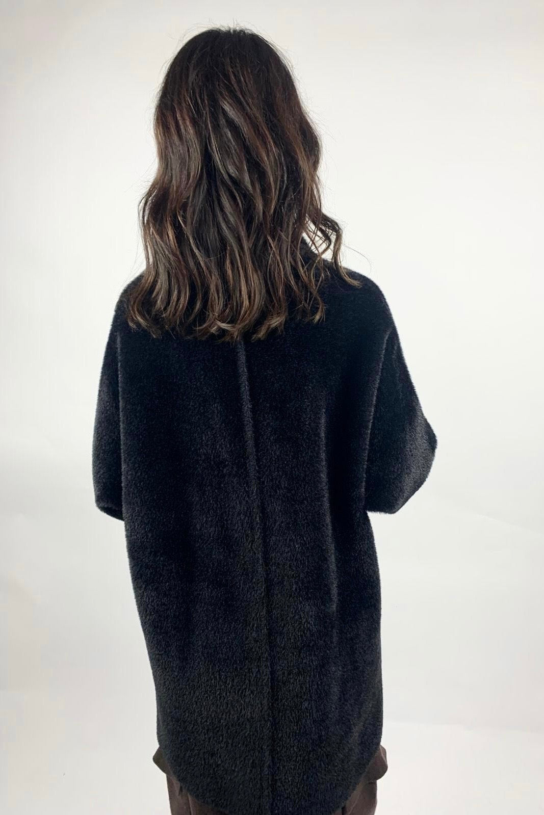 Giacca Fluffy, Nero - Nanebi