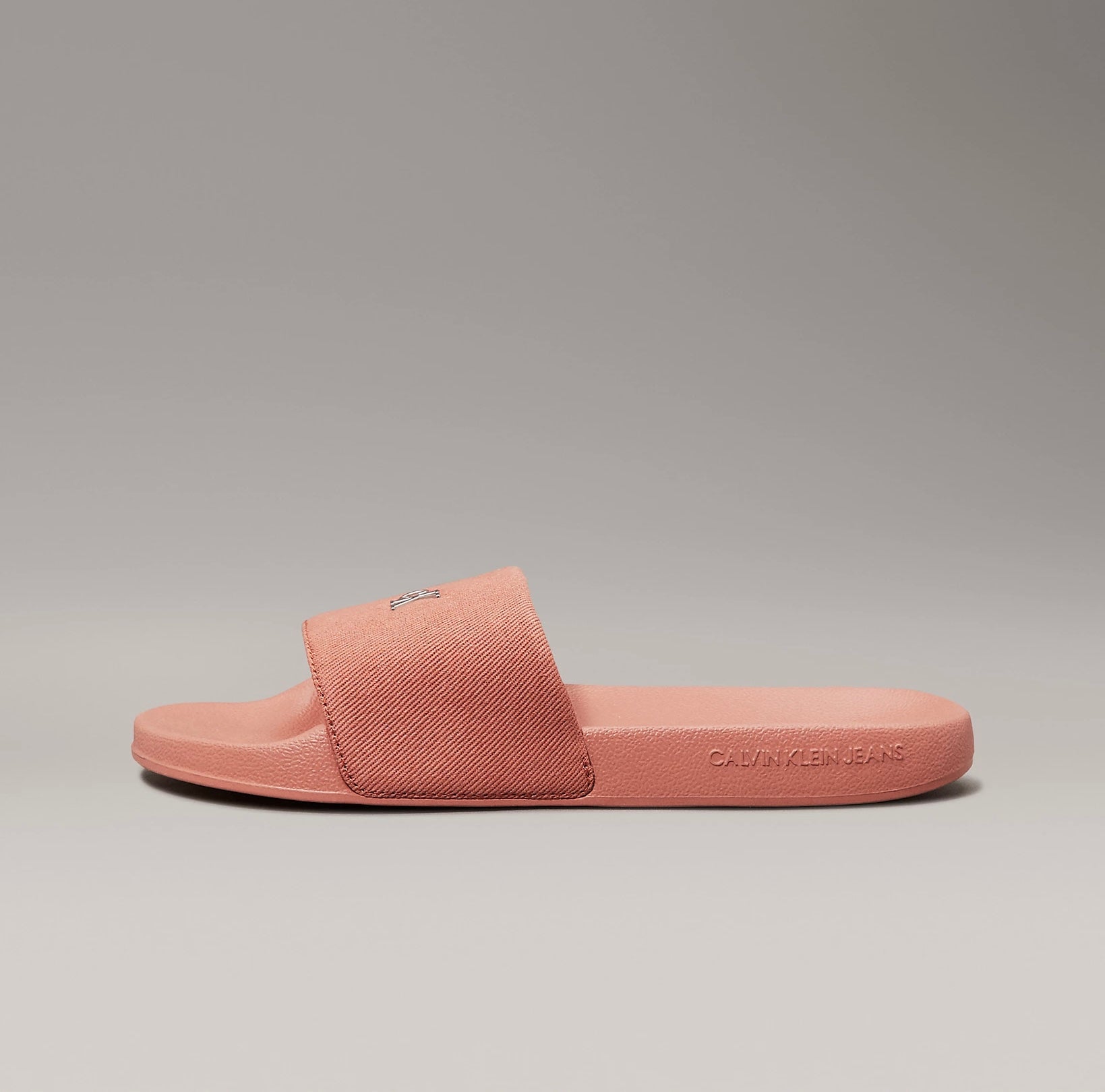 Ciabatta Fascia Metal Logo, Terracotta - Calvin Klein