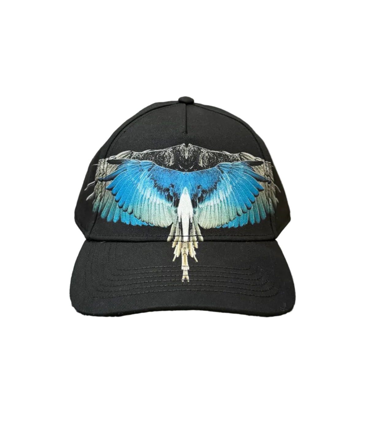 Cappello Baseball Light Blue Wings, Nero - County Of Milan
