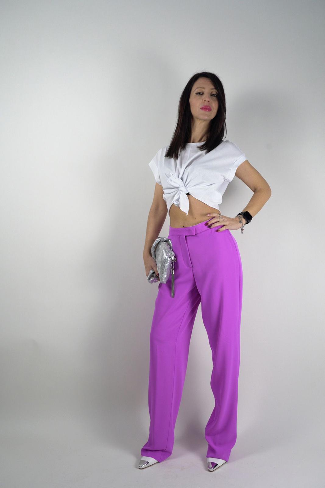 Pantaloni Rosa Shocking - JIJIL