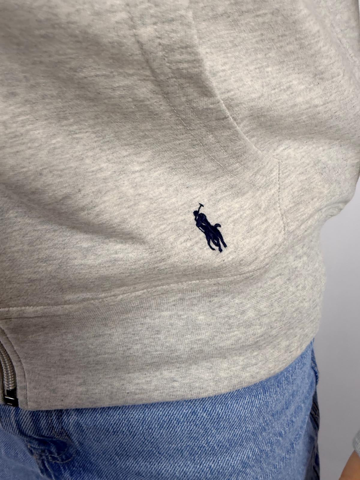 Felpa Zip Mini Logo, Grigio/Blu - Polo Ralph Lauren