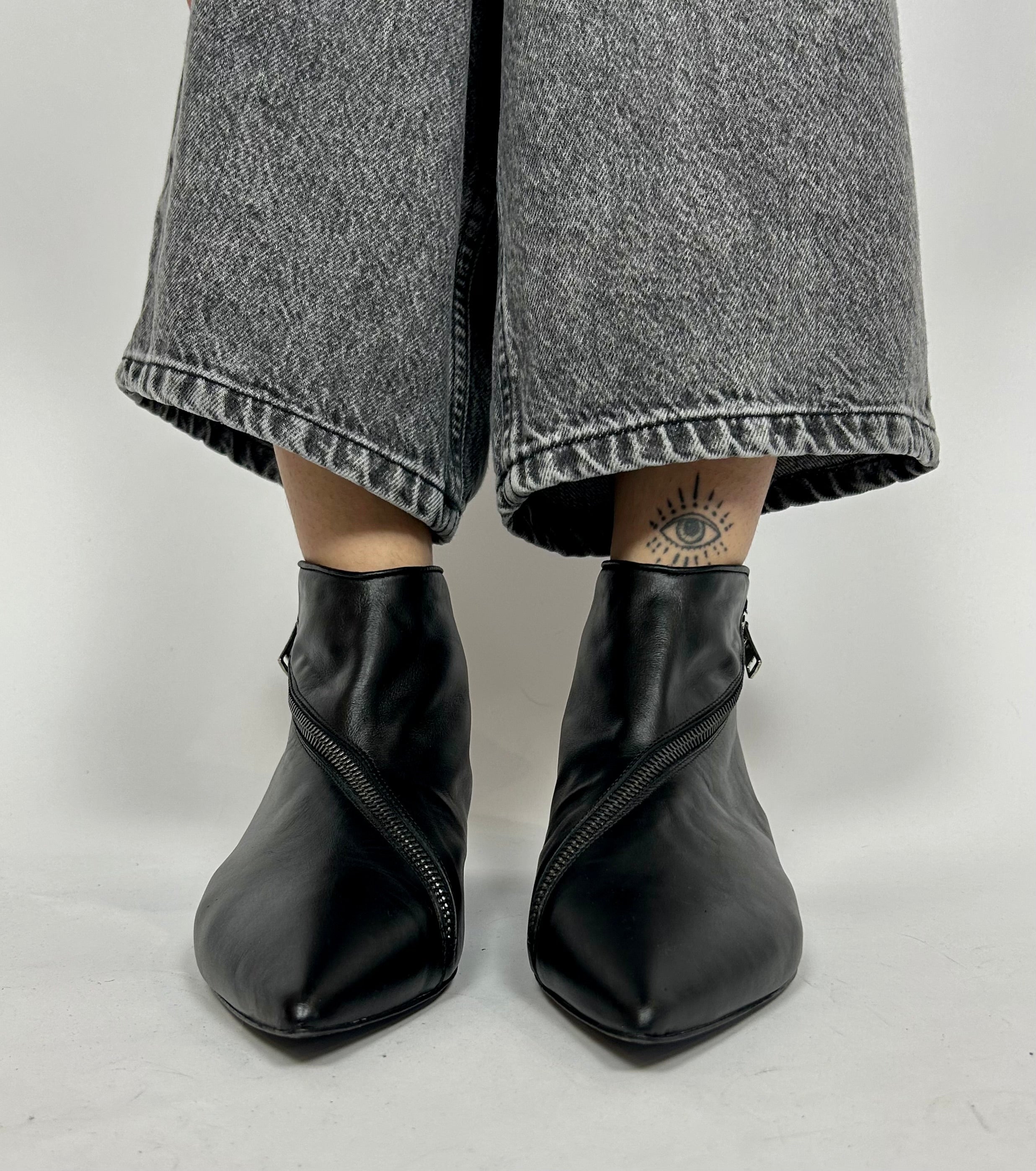 Stivaletto Zip, Nero - Kate Libertine