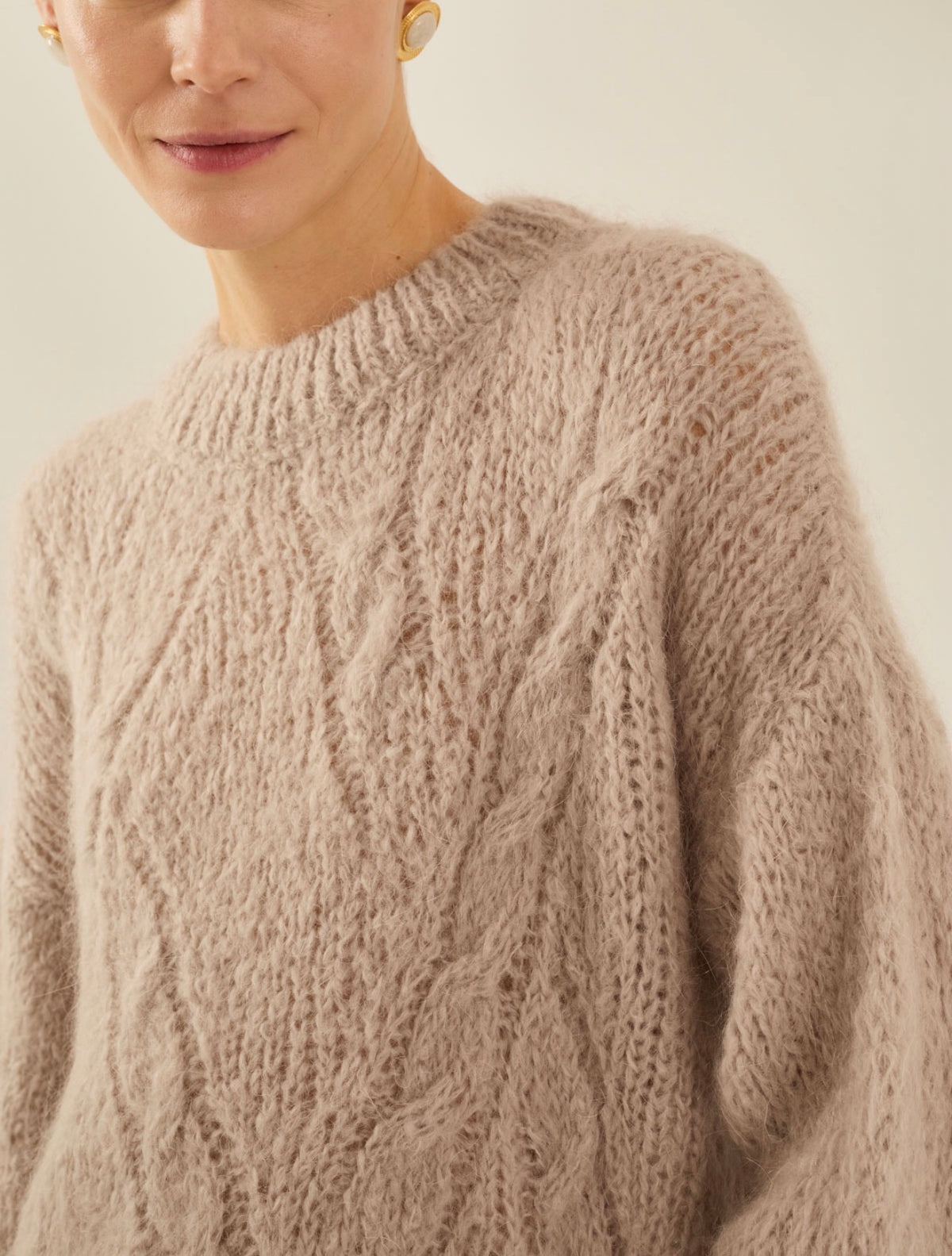 Maglione In Mohair, Nude - Souvenir
