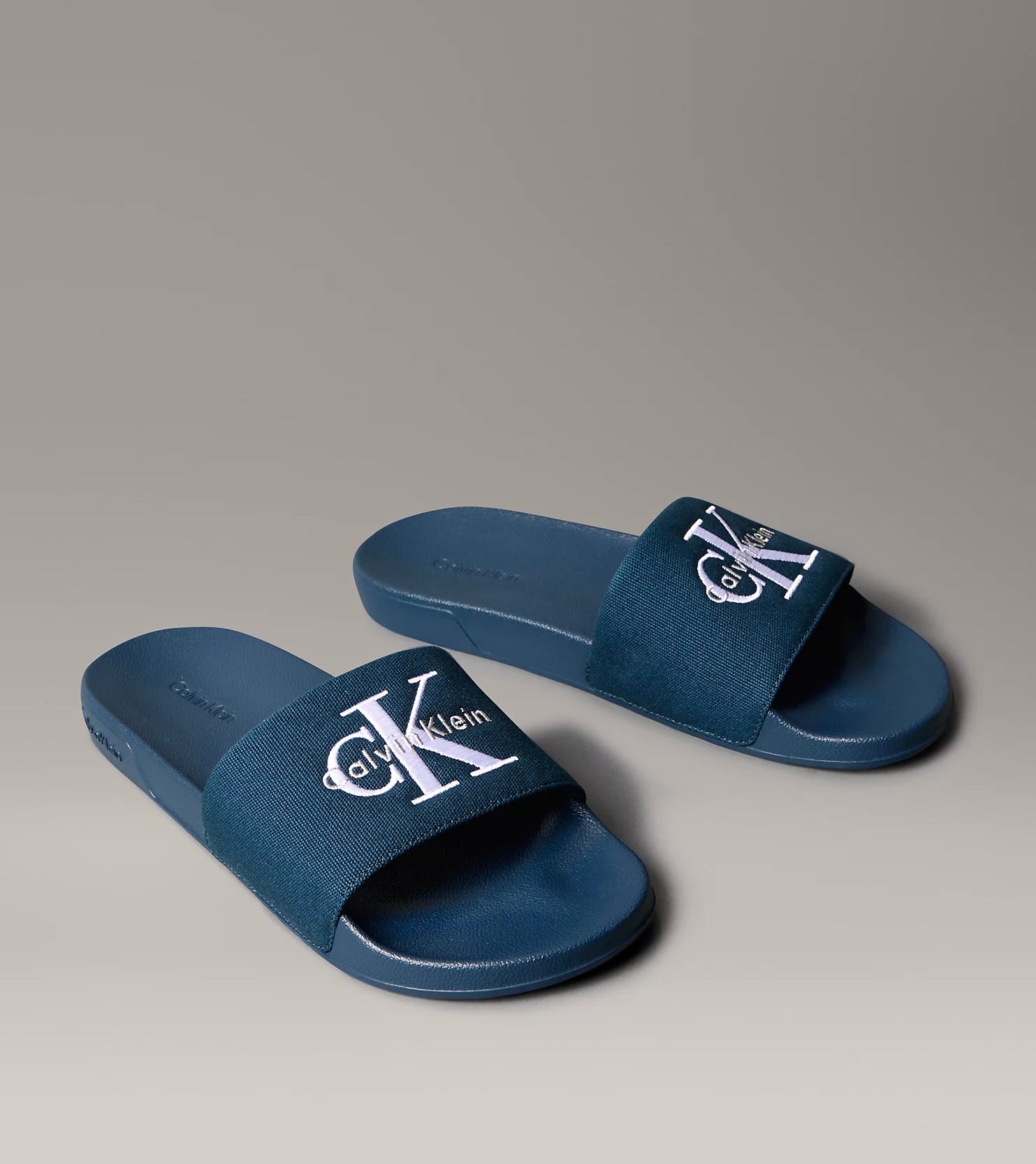 Ciabatta Tela Logo, Blu Navy - Calvin Klein