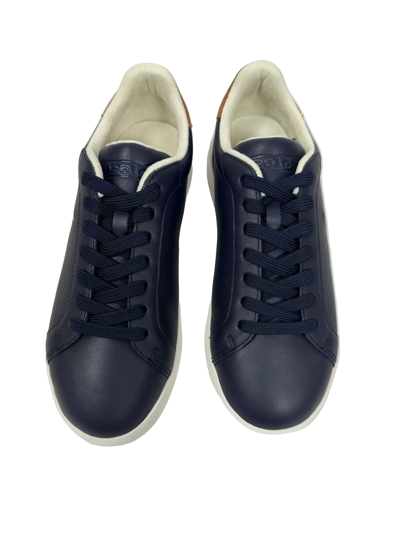 Sneakers Pelle Cavallino, Blu/Bianco/Cuoio - Polo Ralph Lauren
