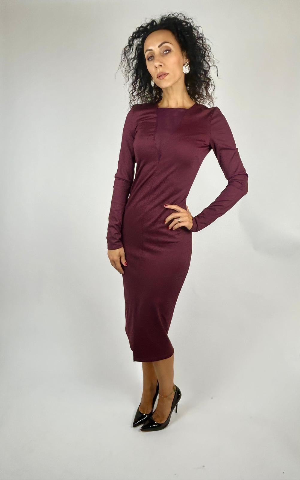 Abito Tubino Midi, Purple Red - Patrizia Pepe