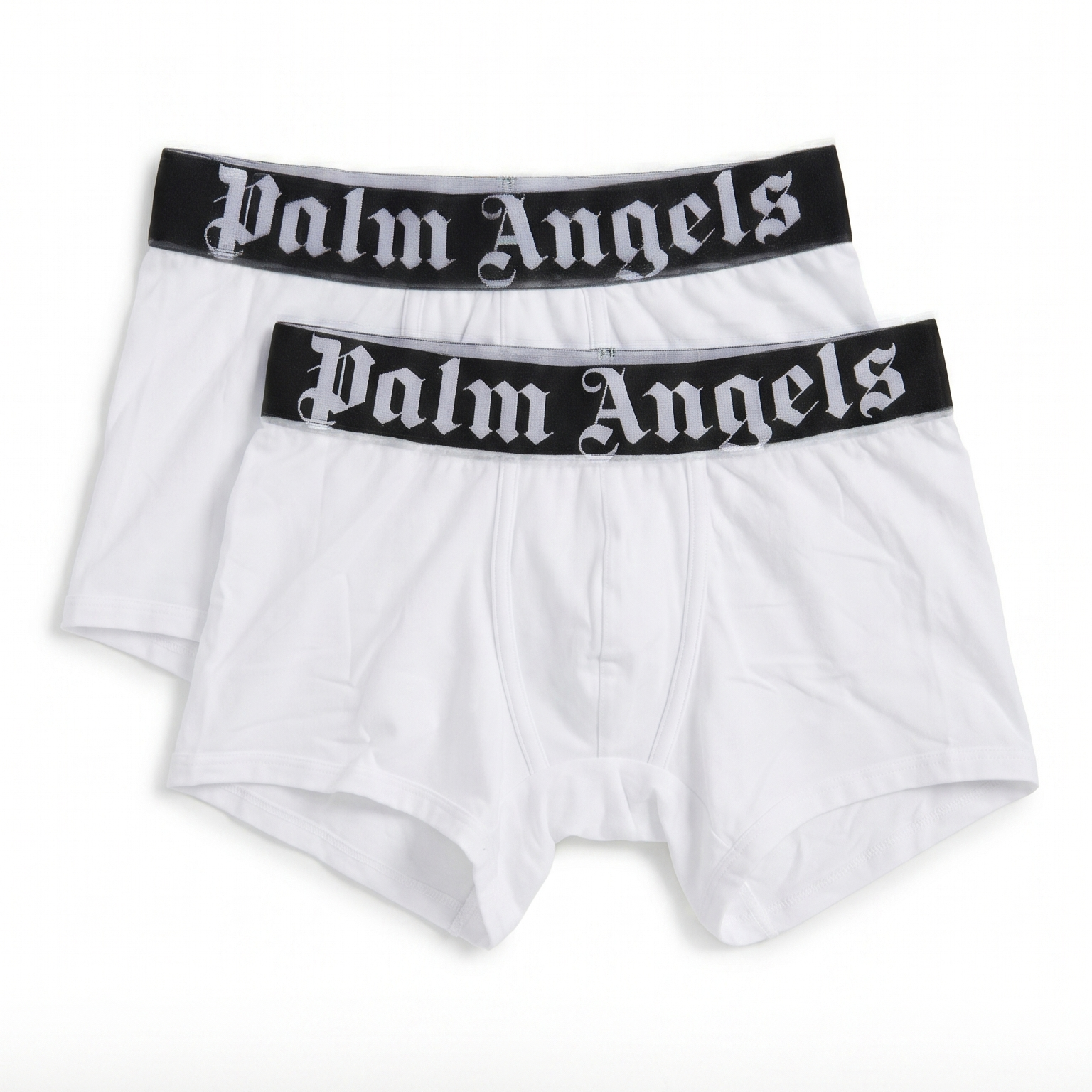 2Pack Boxer Big Logo, Bianco/Nero - Palm Angels
