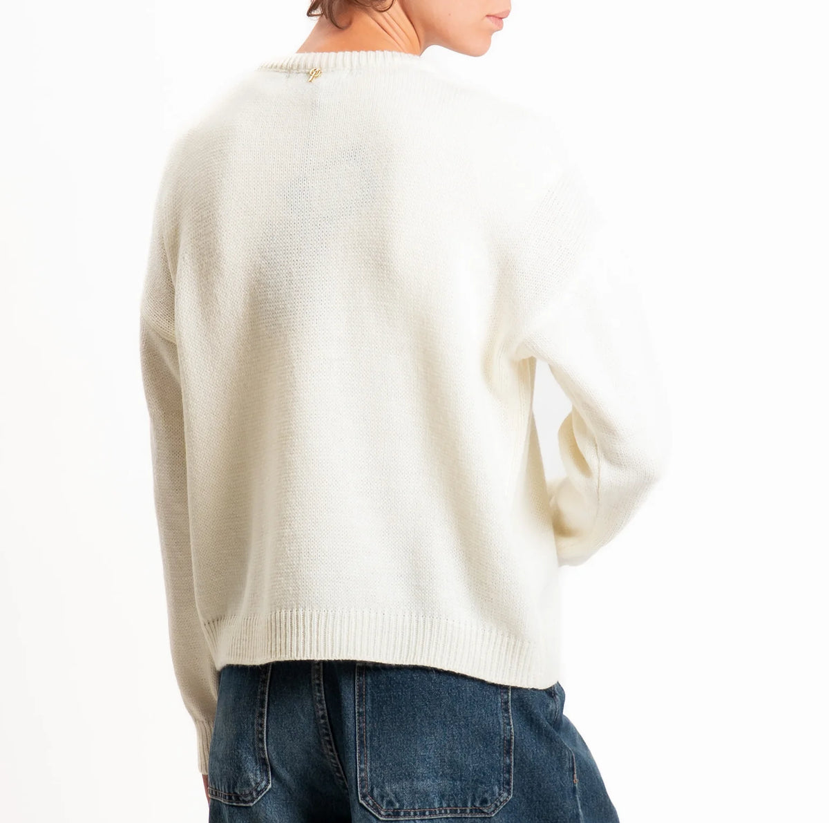 Maglione Motivo Jerry, Panna - Philia Loft