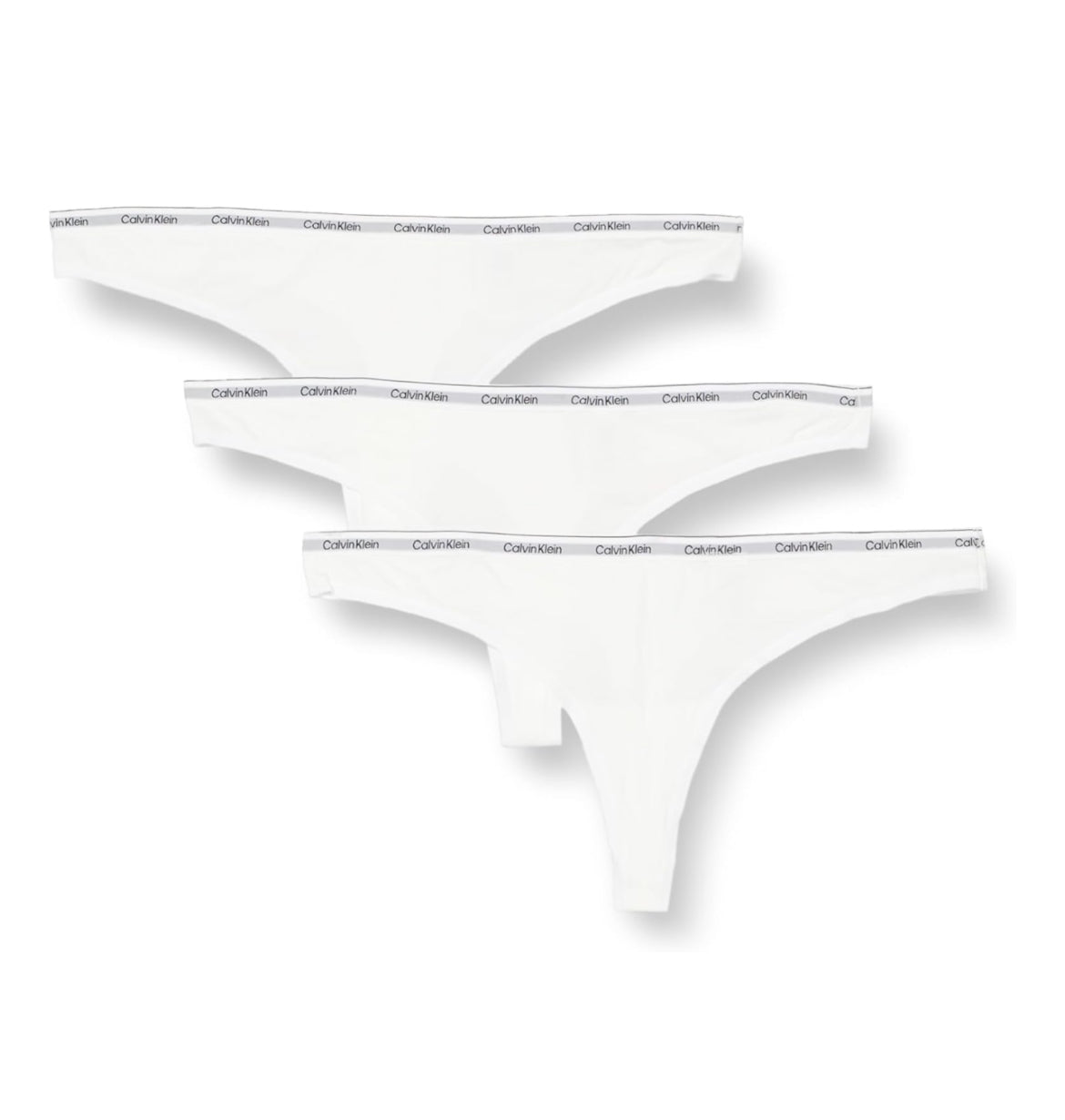 3PACK Perizomi, Bianco - Calvin Klein