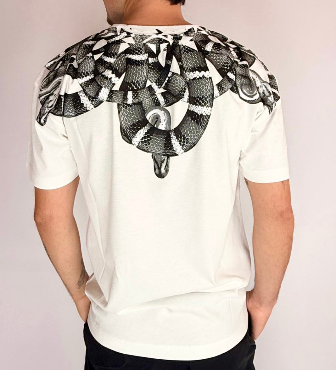 T-shirt Snake, White - County Of Milan
