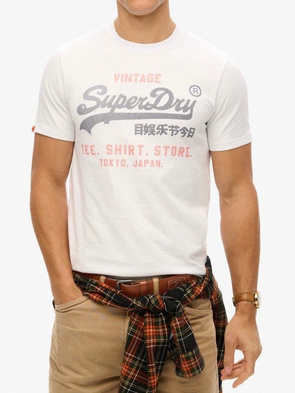 T-shirt Vintage White - Superdry