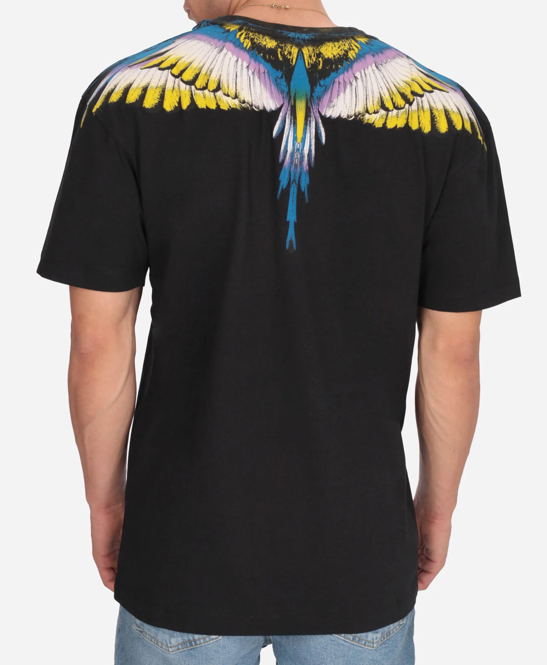 T-shirt Purple&Yellow Wings, Jet Black - County Of Milan