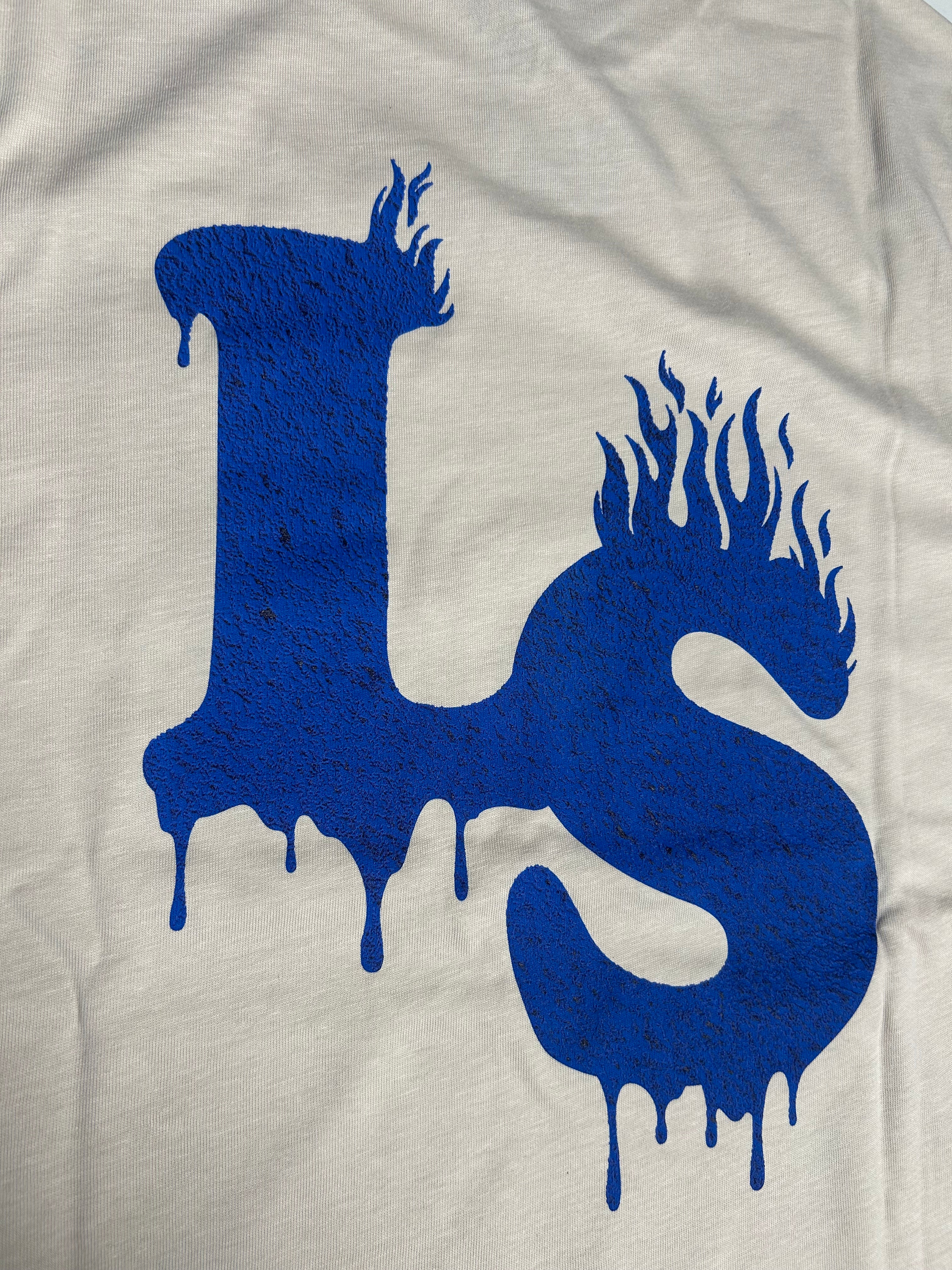 T-shirt LS, Sabbia/Blu Elettrico - Lyle&Scott