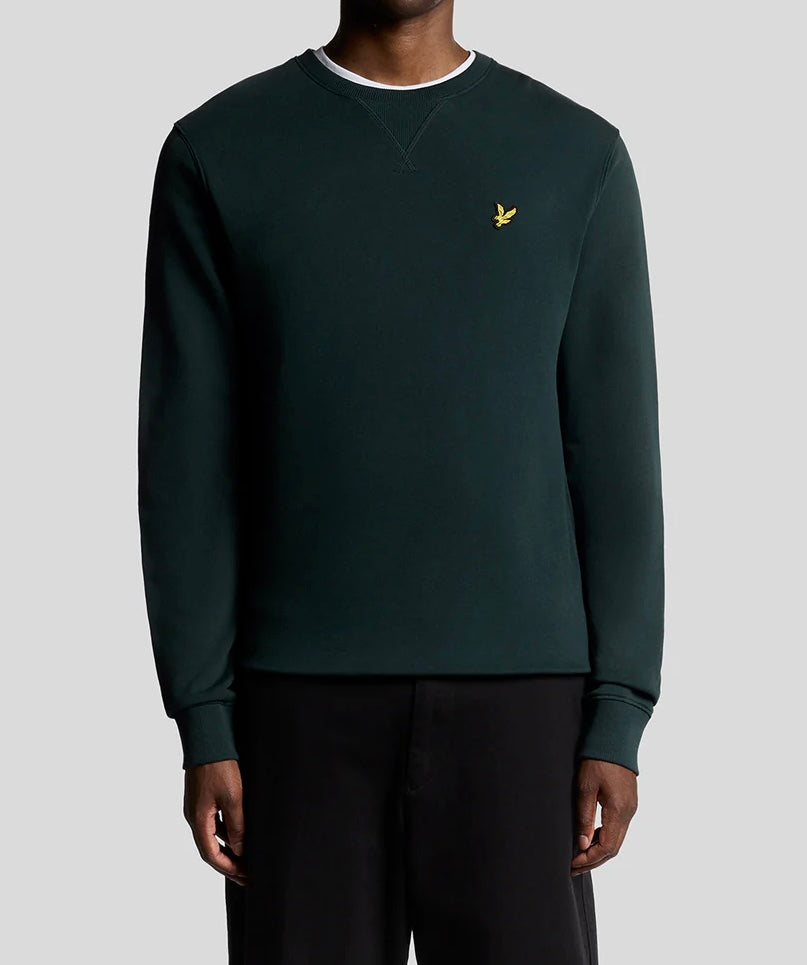 Felpa Girocollo, Verde Bosco - Lyle&Scott