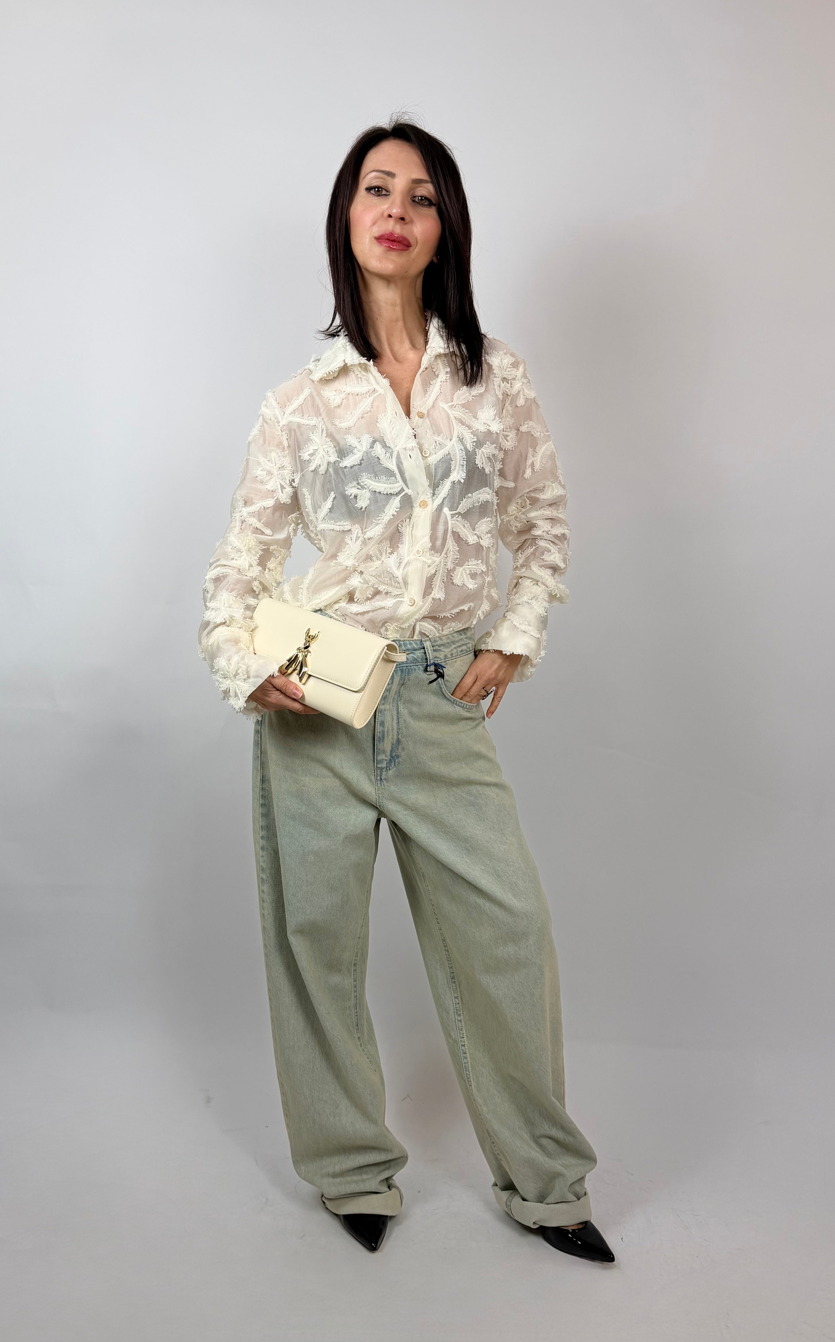 Camicia Fru Fru, Panna - Souvenir