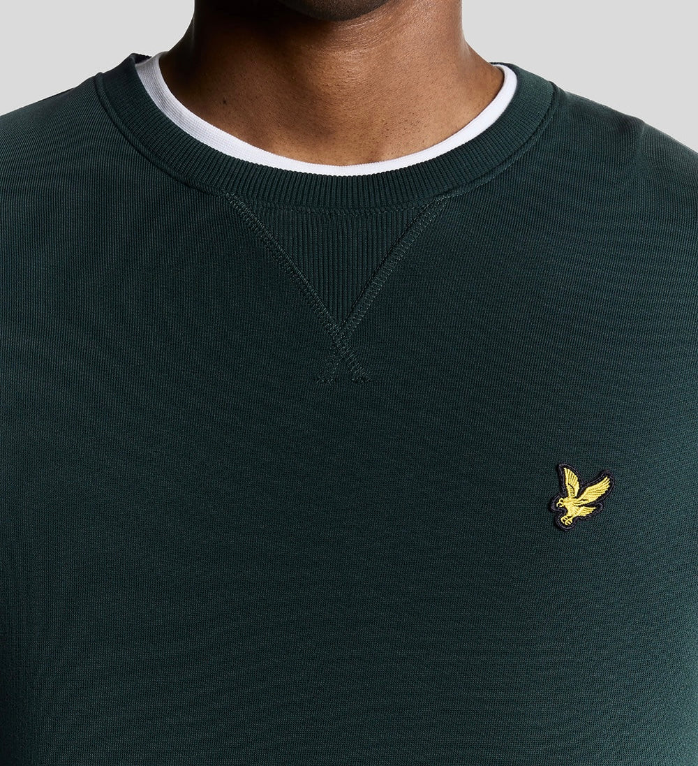 Felpa Girocollo, Verde Bosco - Lyle&Scott