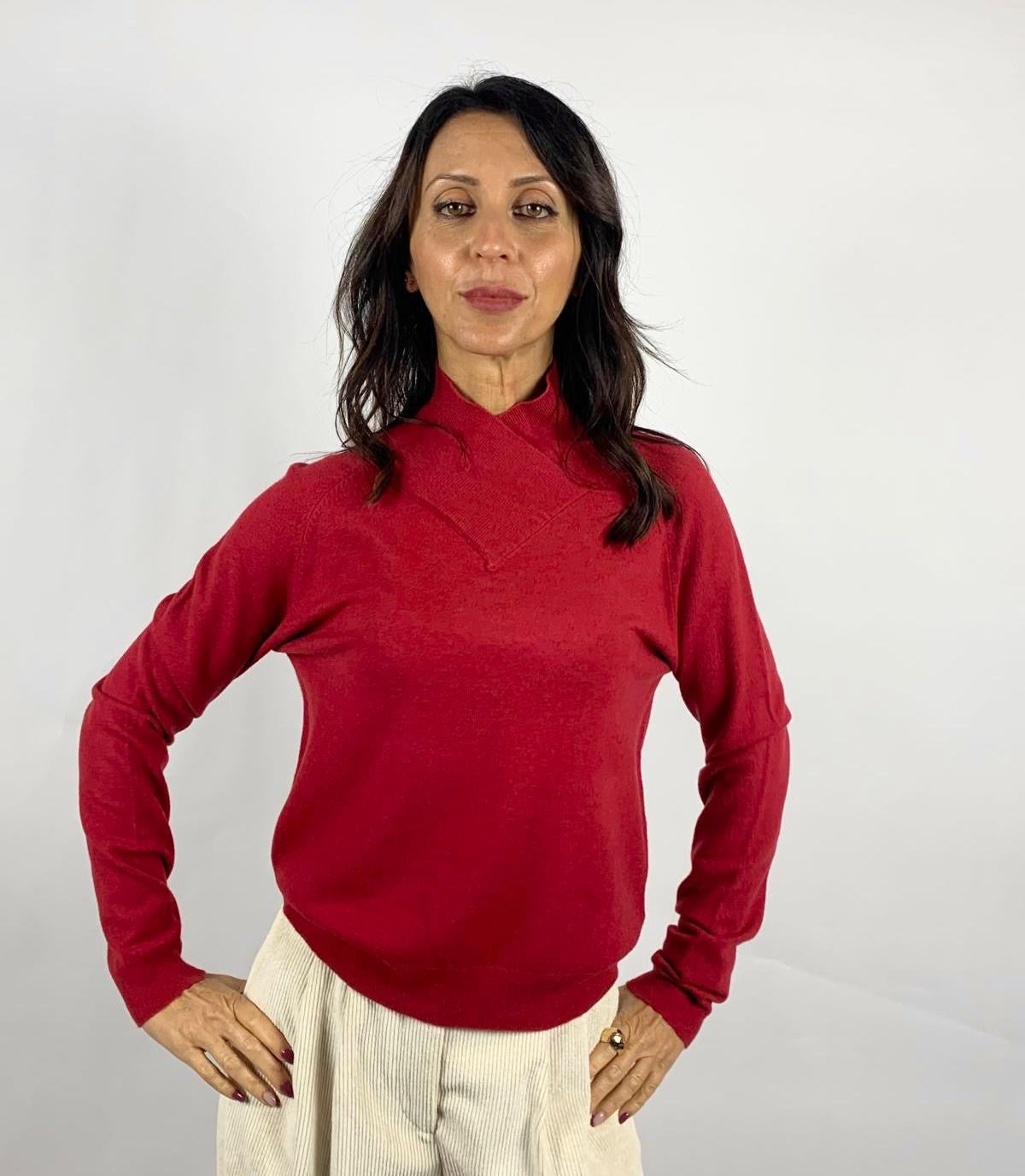 Dolcevita Incrociato, Rosso - White Wise