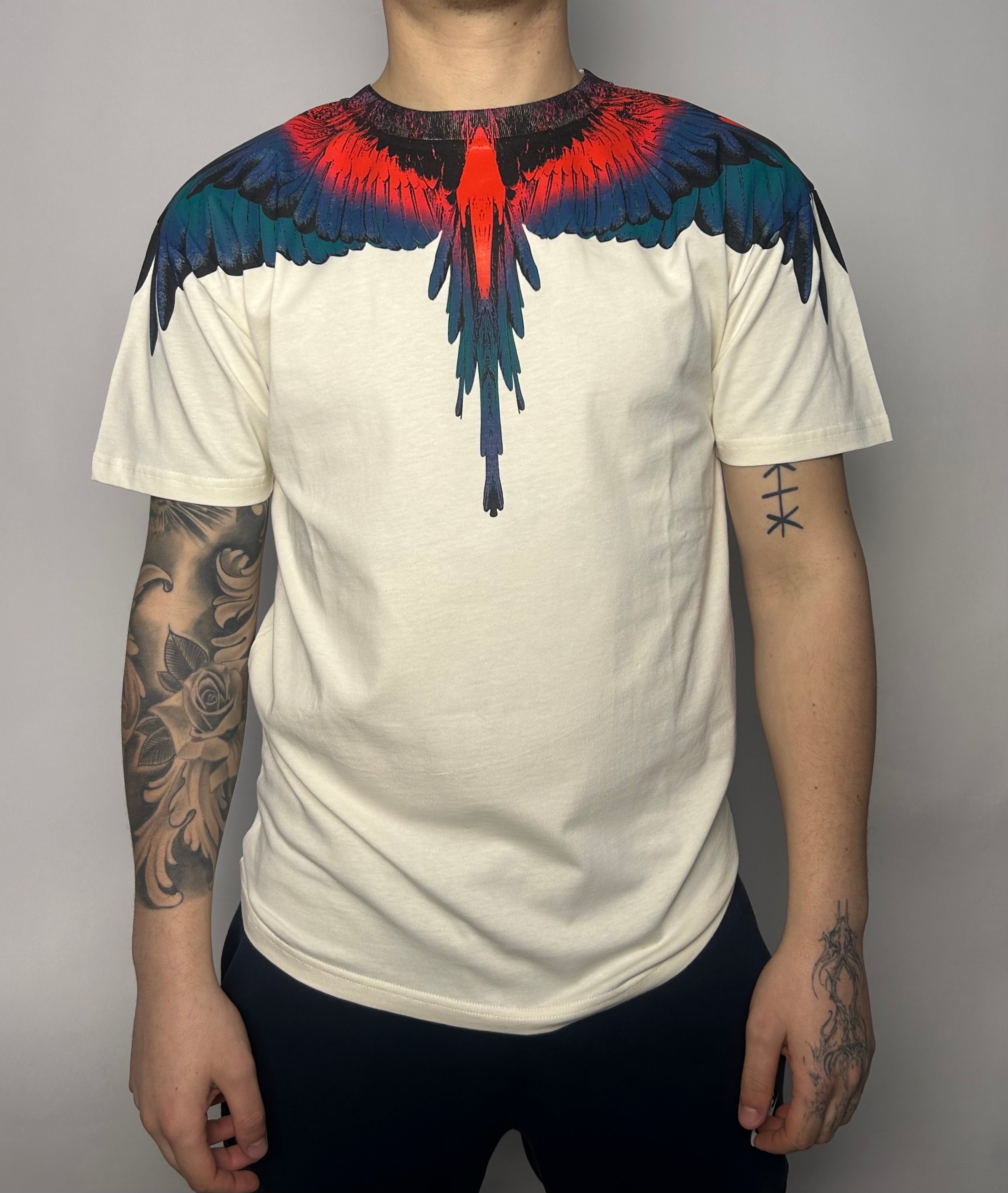 T-shirt Red/Blue/Purple Wings - Bianco - County Of Milan