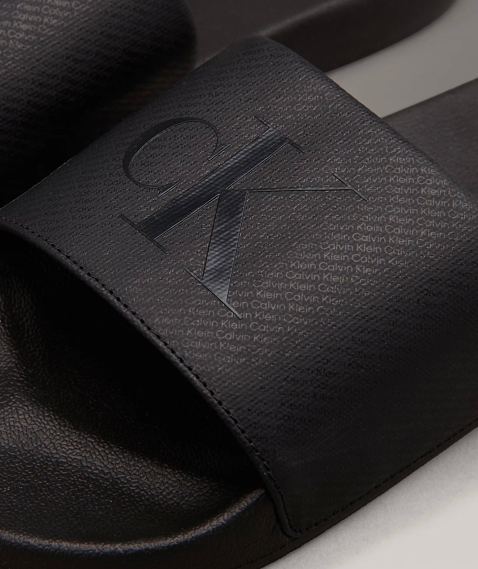 Ciabatte Logo, Total Black - Calvin Klein