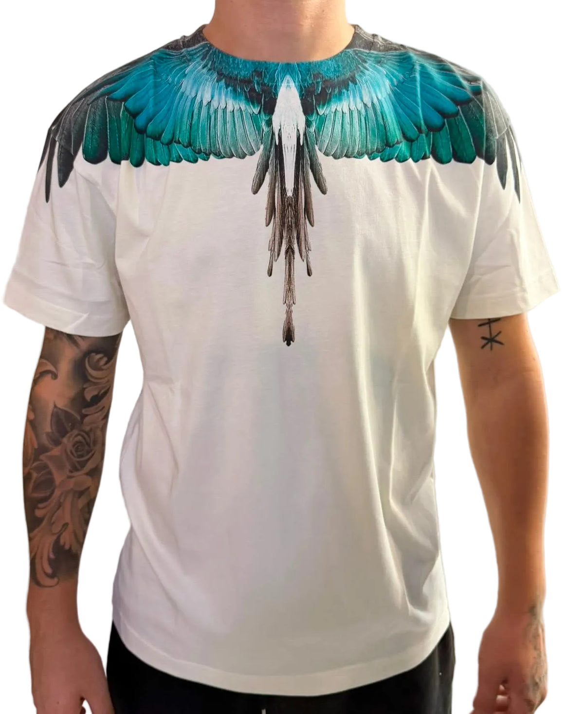 T-shirt Light Blue Wings, Bianco - County of Milan