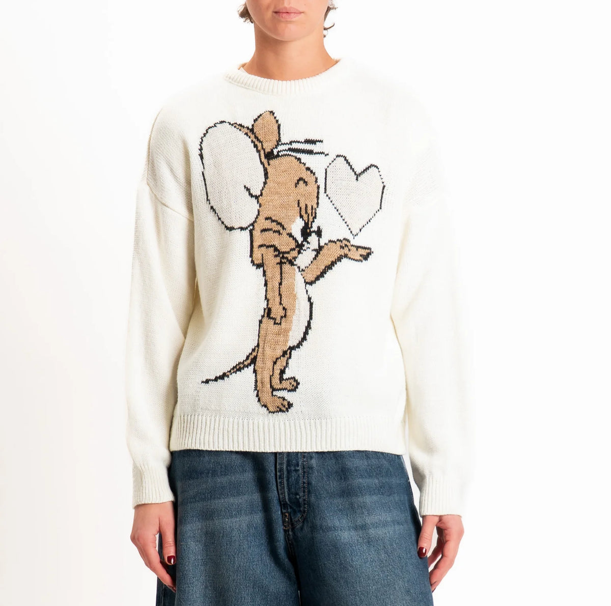 Maglione Motivo Jerry, Panna - Philia Loft