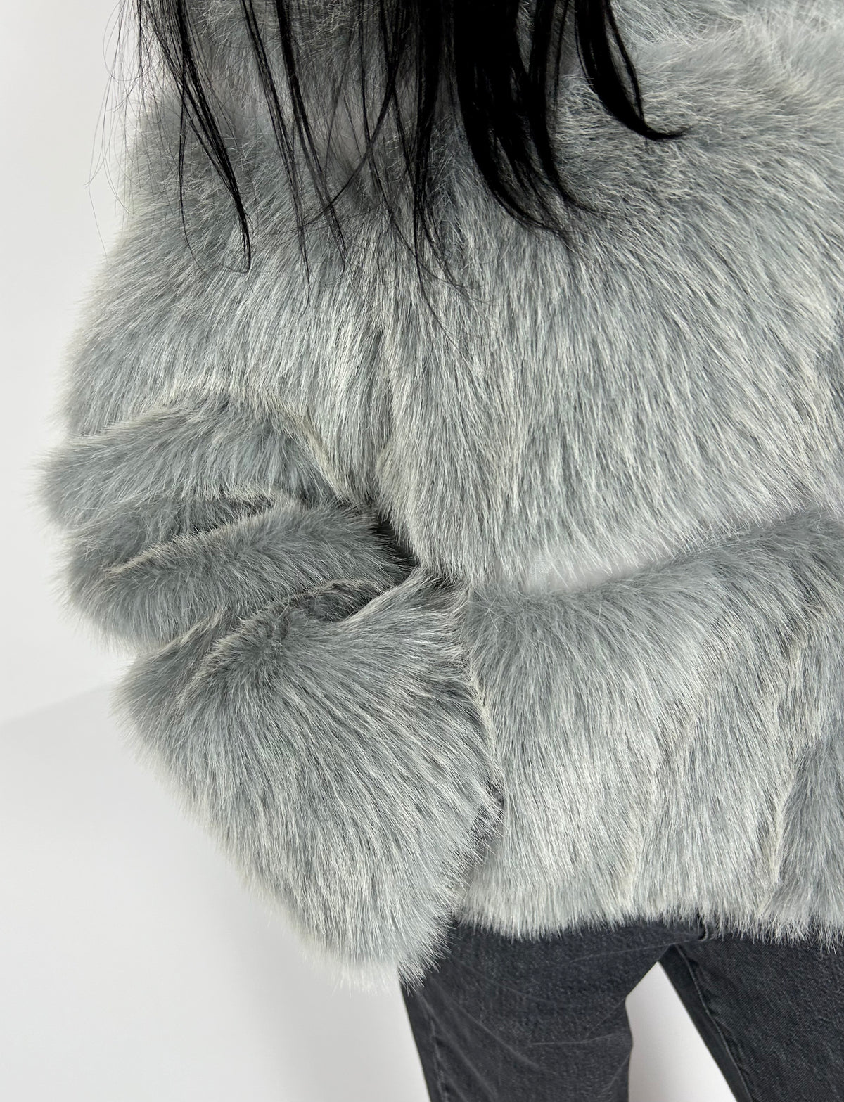 Eco-pelliccia Fluffy, Grigio Chiaro - Patrizia Pepe