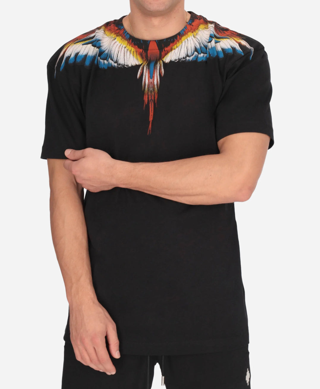 T-shirt Blu&Red Wings, Jet Black - County Of Milan