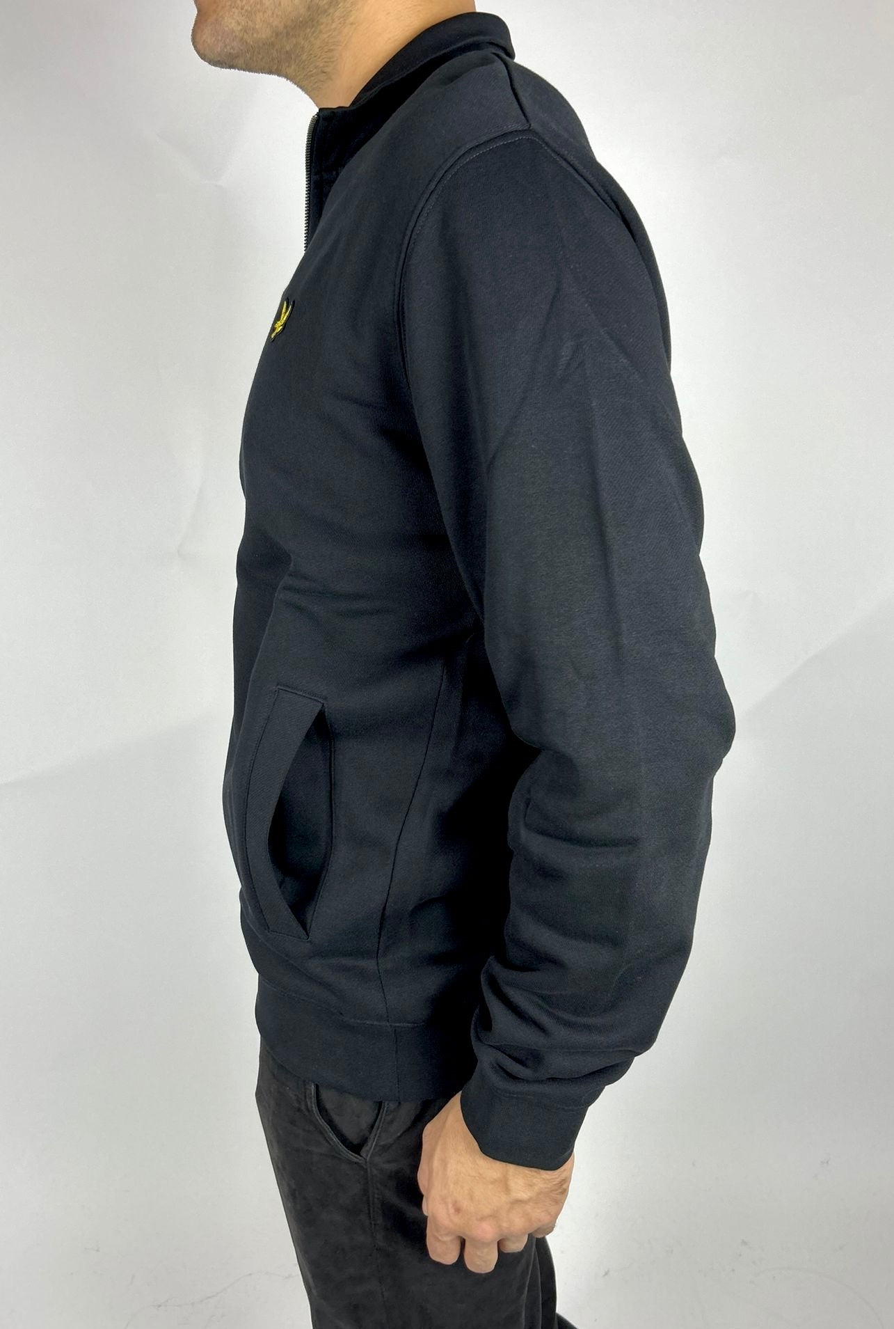 Zip Hoodie, Jet Black - Lyle&Scott