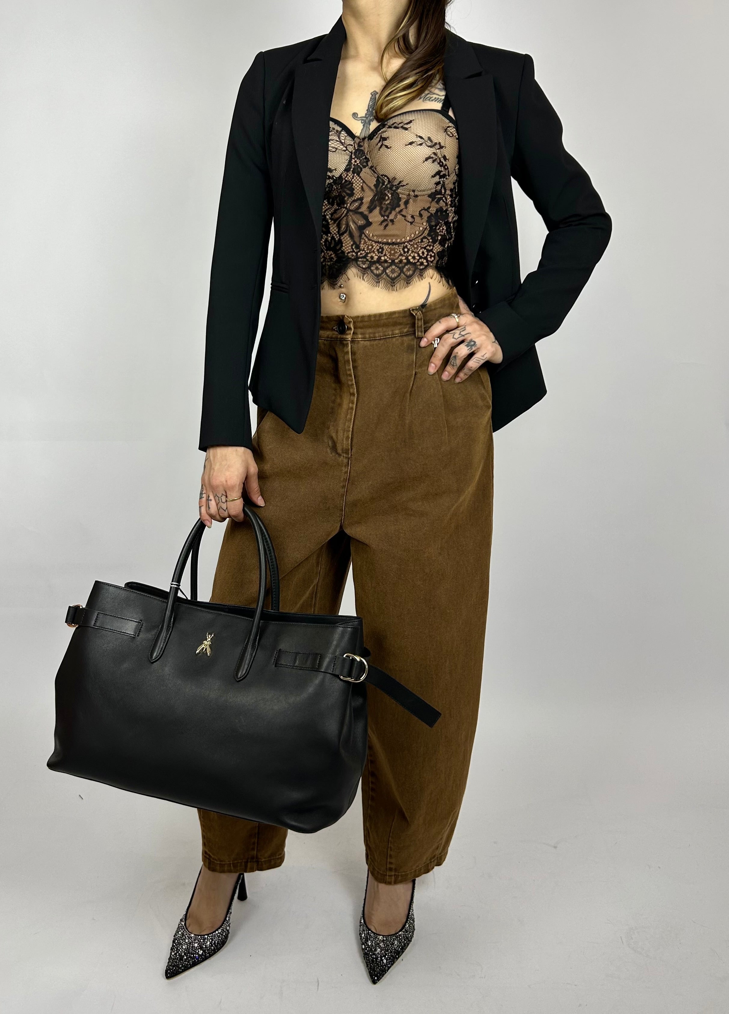 Jeans Morbido, Marrone - Philia Loft